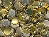 AE-GLAS 25, 50, 100 oder 125 St. Kronkorken Gold 26mm ungestanzt - für Bierflaschen Limonadeflaschen und zum verschließen jeglicher Standartflaschen (25 Stück)